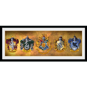 Harry Potter Houses 30 x 75cm Framed Collector Print
