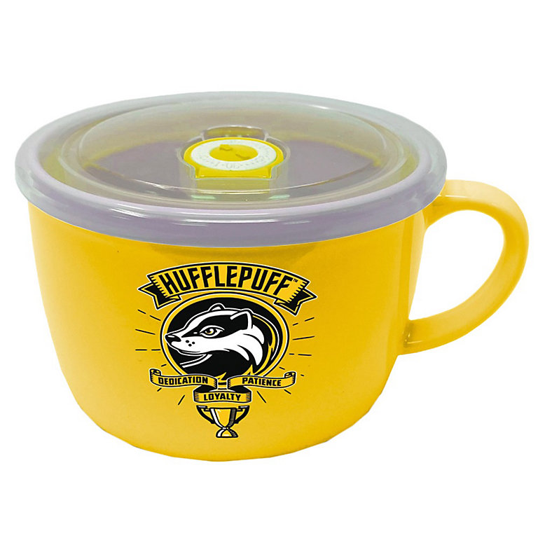 Harry Potter Hufflepuff Soup and Snack Mug Yellow/Black (One Size) | DIY at B&Q