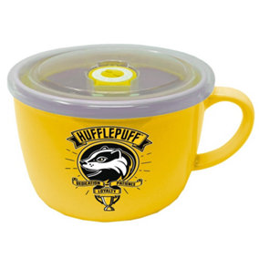 Harry Potter Hufflepuff Soup and Snack Mug Yellow/Black (One Size)