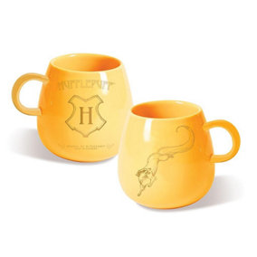 Harry Potter Intricate Houses Hufflepuff Mug Yellow/Gold (8.1cm x 5.6cm x 8.7cm)
