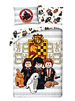 Harry Potter Lego 100% Cotton Single Duvet Cover - European Size