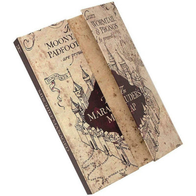 Harry Potter Marauders Map A5 Notebook Brown (One Size)