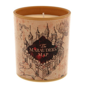 Harry Potter Marauders Map Candle Beige/Black (One Size)