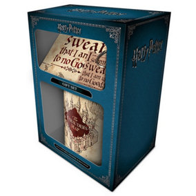 Harry Potter Marauders Map Mug Coaster And Keychain Gift Set Marauders Map (One Size)