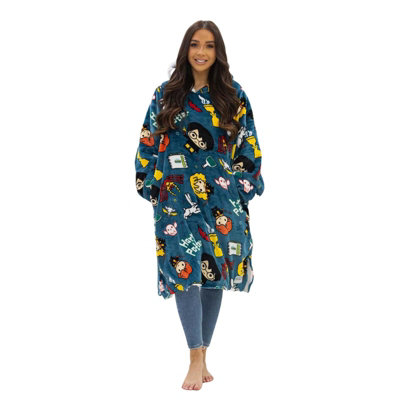 Harry Potter Oversized Hoodie Blanket, Blue - Adults