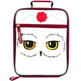 Harry Potter Owl Hedwig Lunch Bag White/Red (One Size)