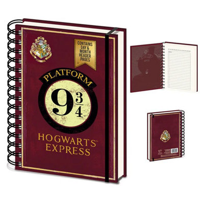 Harry Potter Platform 9 3/4 A5 Notebook Burgundy (1.8cm x 21cm x 15.5cm)