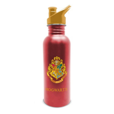 Harry Potter Platform 9 3/4 Metal Water Bottle Red/Yellow (One Size)