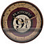 Harry Potter Platform 9 3/4 Wall Clock Beige/Burgundy (One Size)