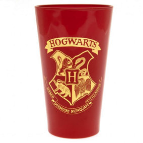 Harry Potter Premium Hogwarts Crest 500ml Gl Red/Gold (One Size)