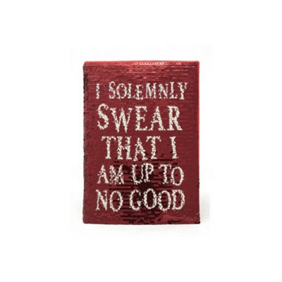 Harry Potter Premium Sequin Flip A5 Notebook Red/White (One Size)