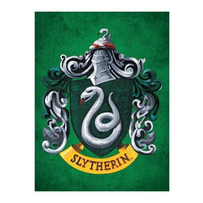 BELUM Harry Potter Kissenbezug – Slytherin Design, 80x80 Cm, 100% Baumwolle