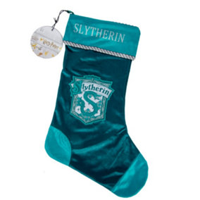 Harry Potter Slytherin Christmas Stocking Green (One Size)