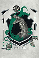 Harry Potter Slytherin Illustrative 61 x 91.5cm Maxi Poster