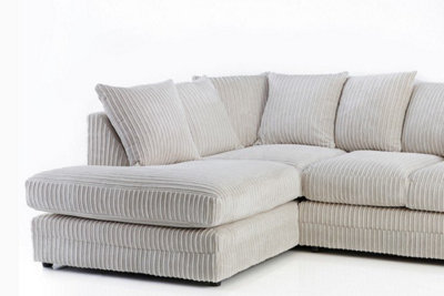 Cream fabric deals corner sofa