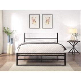 Hartfield Black Metal Small Double Bed Frame 4ft