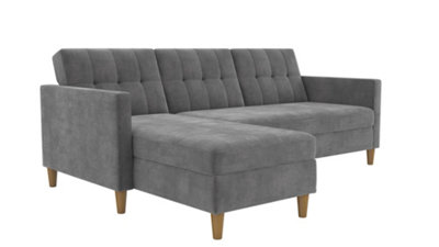 Futon sectional deals with storage