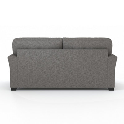 Hartley Grey 3 Seater Sofa Full Back Tufted Cushions