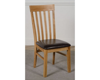 Harvard Solid Oak Dining Chairs for Dining Room or Kitchen | DIY at B&Q