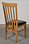 Harvard Solid Oak Dining Chairs for Dining Room or Kitchen