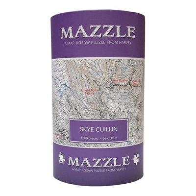 Harvey Skye Cuillin Mazzle Map Jigsaw Puzzle 1000pcs