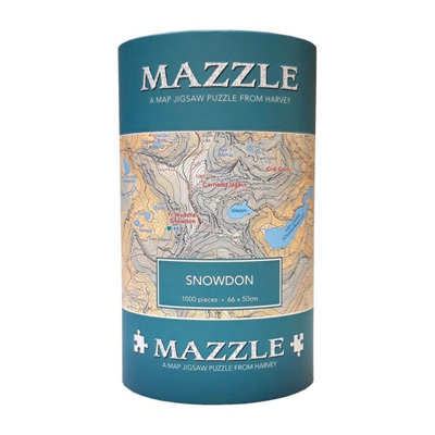 Harvey Snowdon Mazzle Map Jigsaw Puzzle 1000pcs