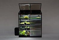 Harvst S16 - propagator, growhouse and mini greenhouse all in one with smart lighting, heating and irrigation.