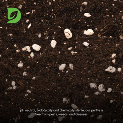 Haryds Perlite 50L - Horticultural Grit Graded 2-4mm, Enhances Drainage, Aeration, Moisture Retention - Natural Volcanic Rock