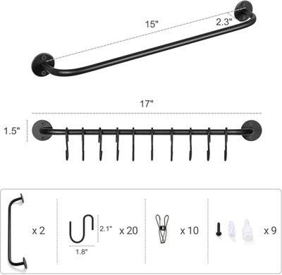 thumbnail image 2 of Wall Mounted Baseball Cap Rack - 2PC Wooden Hat Organizer For Closet Display 2 of 10