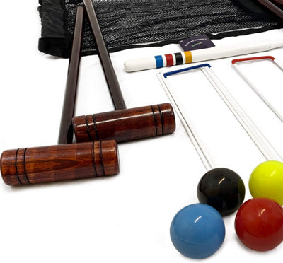 Hatford Croquet Set - Complete Beginners 4 Player Croquet Set - for ...