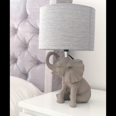 Elephant best sale lamp table