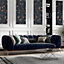 Hattie Lloyd Home - Bee Bloom Wallpaper - Dark Blue - Roll
