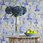 Hattie Lloyd Home - Delft Flourish Wallpaper - Roll