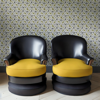 Hattie Lloyd Home - Free to Fly Wallpaper - Lemon Whirlwind - Roll