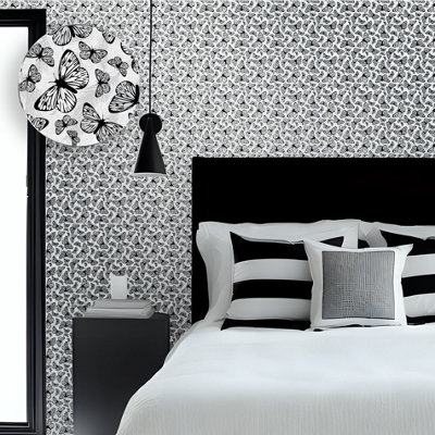 Hattie Lloyd Home - Free to Fly Wallpaper - Monochrome - Roll