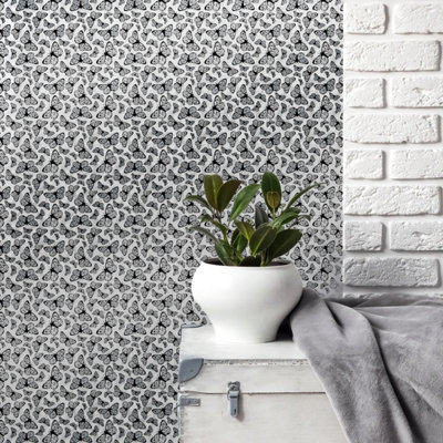 Hattie Lloyd Home - Free to Fly Wallpaper - Monochrome - Roll