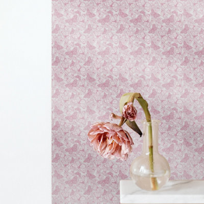 Hattie Lloyd Home - Free to Fly Wallpaper - Pretty Pink - Roll