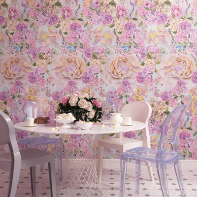 Hattie Lloyd Home - Snapdragon Wallpaper - Pastel Bouquet - Roll