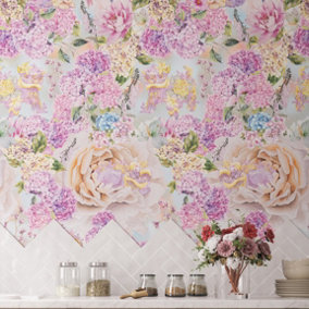 Hattie Lloyd Home - Snapdragon Wallpaper - Pastel Bouquet