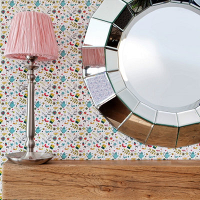 Hattie Lloyd Home - Tea at Hattie's Wallpaper - Brightest Summer - Roll