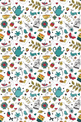 Hattie Lloyd Home - Tea at Hattie's Wallpaper - Brightest Summer - Roll