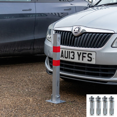 Hausen Folding Car Parking Barrier Post Vehicle Driveway Garage ...