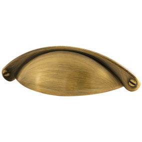Hausen Shell Handle - ANTIQUE BURNISHED BRASS