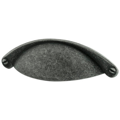 Hausen Shell Pull Handle - PEWTER