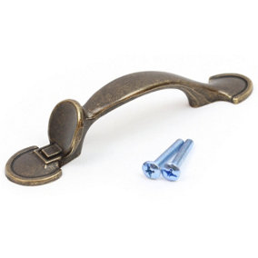 Hausen Traditional Cupboard Pull Handle - ANTIQUE BRASS