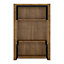 Havana 2 door display cabinet in Lefkas Oak with matte black fronts