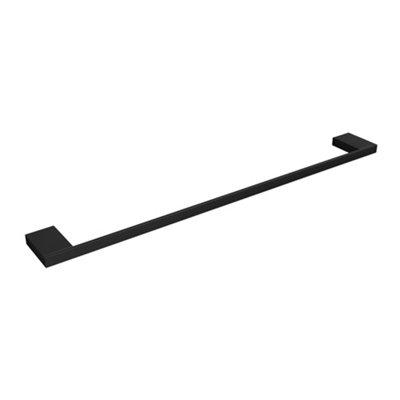 Havana Bathroom Wall Mounted Black Towel Rail