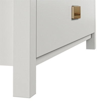 Haven 3 Drawer Dresser with Changing Topper White