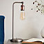 Haven Aged Pewter and Aged Copper Industrial 1 Light Table Light