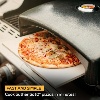 Haven Mini Outdoor BBQ Pizza Oven with Ceramic Pizza Stone Built in Thermometer